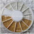 good quality golden $ silver round nail decoration tool wholesale